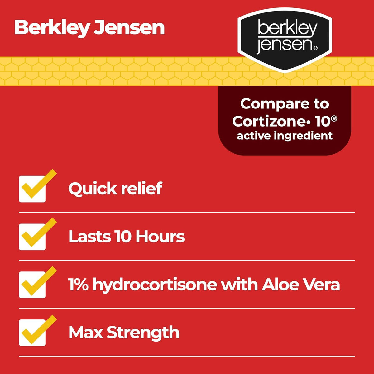 Berkley Jensen Maximum Strength Anti-Itch Cream (4 oz.), with Calming Aloe Vera, 1% Hydrocortisone Itch Relief for Eczema, Psoriasis, Bug Bites, Poison Ivy, Oak and Sumac, 2 oz. Tube (Pack of 2