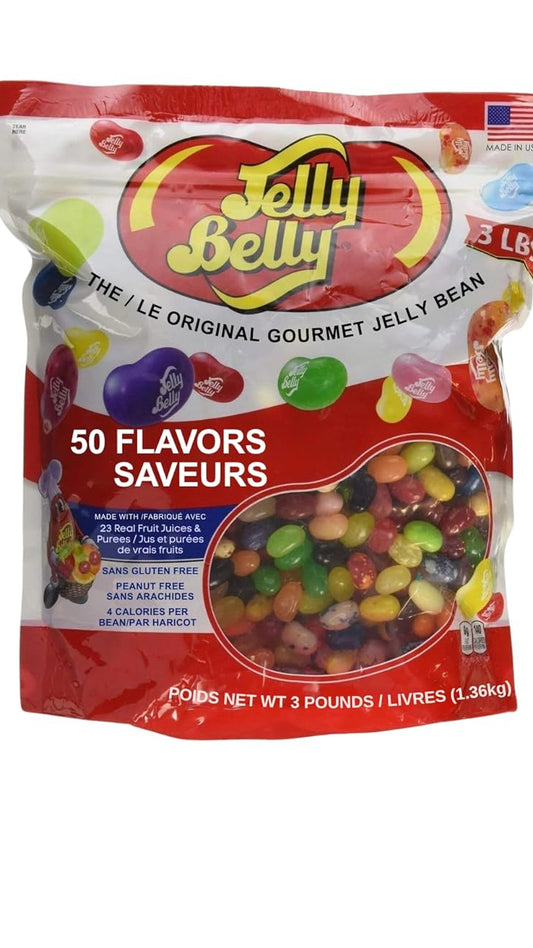 Jelly Belly 3 Pound Bag - 50 Flavors - Kosher Certified (Pack of 1)