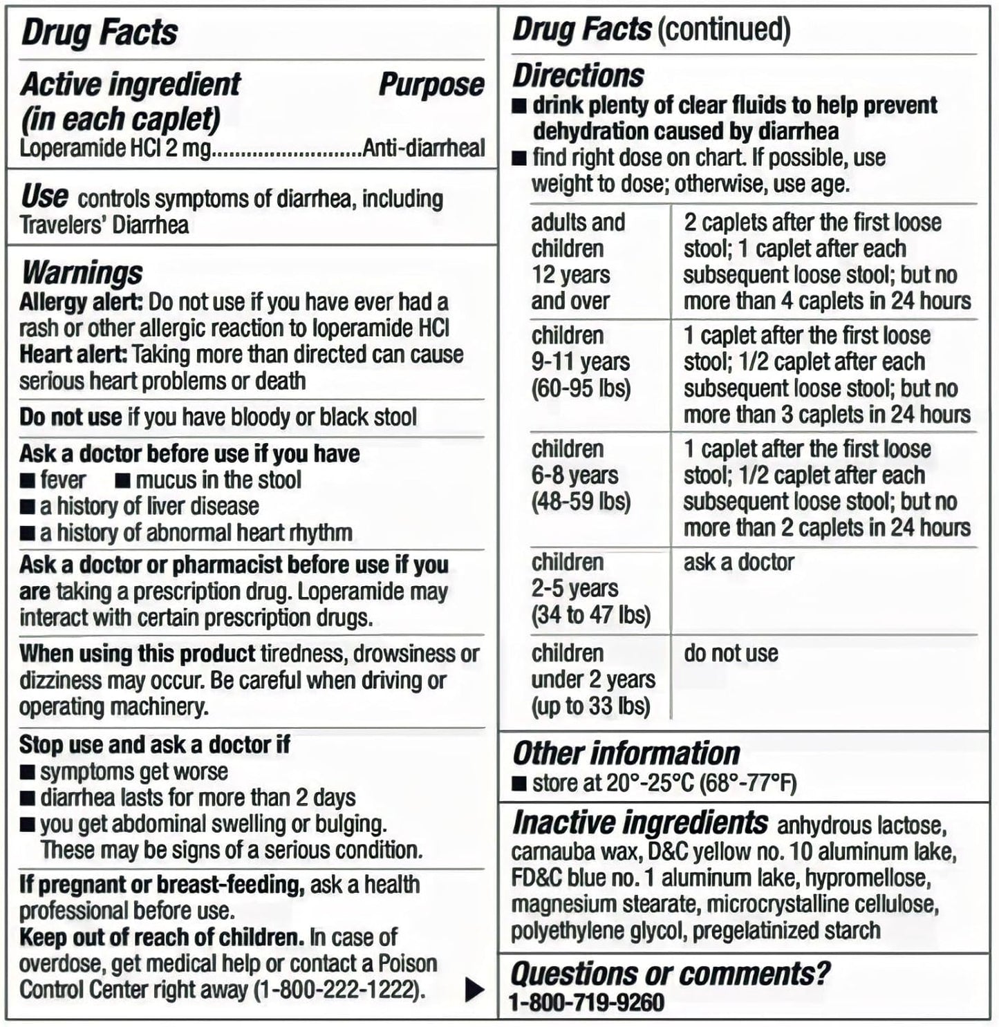 Berkley Jensen Loperamide Hydrochloride Anti-Diarrheal 2 mg Tablets, 24 ct.